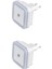 Beyaz CT-9500 LED Gece Lambası Fotoselli LED Otomatik Yanan 2 Adet 1