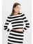 Coool Slim Fit Dar Kesim Çizgili Bisiklet Yaka Triko Kazak X6888AZ24WN 4