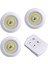 Beyaz 3 Adet Kumandalı Cob Ledli Spot Lamba LED Dolapiçi Gece Lambası NOCOLOR-0B502C98 1