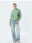 Crop Oversize Sweatshirt Kapüşonlu Kedi Baskılı Şardonlu 1