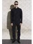 Logolu Streç Yünlü Slim Fit Bomber Kot Ceket Erkek Ceket S74AM1482 S40320 900 3