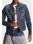 Logolu Streç Pamuklu Slim Fit Kot Ceket Erkek Kot Ceket S74AM1470 S30342 470 1