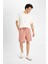 Relax Fit Gabardin Bermuda Şort D4697AX24HS 1