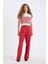 Slim Fit Dar Kesim Çizgili Bisiklet Yaka Kısa Kollu Triko Kazak D4619AX24AU 4