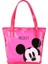 Disney Mickey Düz Renk Şeffaf Kadın Çantası Moda Büyük Kapasiteli Jöle Çanta Karikatür Sevimli Alışveriş Kova Çantası (Yurt Dışından) 1