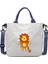 Karikatür Desen Ayı Kanvas Çanta Öğrenci Omuz Çantası Crossbody Çanta Çıkarılabilir Omuz Askısı Çanta Tote Çanta (Yurt Dışından) 1
