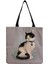 Sevimli Kedi Günlüğü Boyama Tote Çanta Kızlar Için Kedi Kaleci Sanat Moda Seyahat Çantası Kadınlar Için Rahat Eko Alışveriş Yüksek Kaliteli Katlanabilir Tote Çanta (Yurt Dışından) 3
