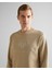 Erkek Bej Regular Fit Bisiklet Yaka Logolu Sweatshirt 2036017.270 4