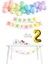 Makaron Balon Zinciri Rakam Folyo Balon Happy Birthday Yazı Doğum Günü Balon Seti 1