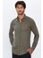 Slim Fit Kışlık Yün Viskon Düz Gömlek 1