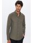 Slim Fit Kışlık Yün Viskon Düz Gömlek 2