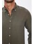 Slim Fit Kışlık Yün Viskon Düz Gömlek 4