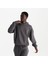 Erkek Füme %100 Organik Pamuk Kanguru Cepli Kapüşonlu Oversize Sweatshirt 1