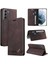 Samsung Galaxy S21 Premium Deri Premium Deri Kickstand Için Kılıf (Yurt Dışından) 2