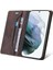 Samsung Galaxy S21 Premium Deri Premium Deri Kickstand Için Kılıf (Yurt Dışından) 4