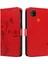 Xiaomi Redmi 9c Için Kılıf Yüksek Kalite Deri Kabartmalı Kelebek Cüzdan (Yurt Dışından) 1