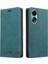 Oppo A78 4g Premium Deri Premium Deri Kickstand Iki Kart Için Kılıf (Yurt Dışından) 1