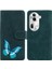 Oppo Oppo 11 Pro 5g Için Kılıf Cüzdan Renk Baskılı Kart Yuvaları Kelebek (Yurt Dışından) 1