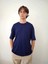 Erkek Pamuklu Nefes Alan Yumuşacık Oversize Basic Lacivert Tshirt 1