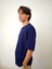 Erkek Pamuklu Nefes Alan Yumuşacık Oversize Basic Lacivert Tshirt 2