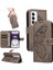 Oppo Oppo 12 5g Için Flip Case Ayrılabilir El Kayışı Kabartmalı Kelebek (Yurt Dışından) 1