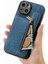 IPhone 15 Için Kılıf Artı Standı Fonksiyonu Vintage Fermuar Cüzdan Katlanabilir Geri (Yurt Dışından) 2