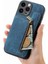 IPhone 15 Için Kılıf Pro Max Vintage Fermuar Cüzdan Standı Fonksiyonu Katlanabilir (Yurt Dışından) 5
