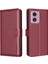 Motorola Moto G24 Için Flip Case Pu Deri Kart Tutucu Kickstand Manyetik (Yurt Dışından) 4