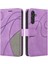 Samsung Galaxy M55 Dikiş Renk Flip Folio Kitap Için Flip Case Kart ile (Yurt Dışından) 1