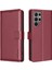 Samsung Galaxy S24 Ultra Manyetik Kart Tutucu Kickstand Pu Için Flip Case (Yurt Dışından) 5