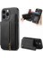 IPhone 15 Için Kılıf Pro Vintage Fermuar Cüzdan Standı Fonksiyonu Katlanabilir Geri (Yurt Dışından) 1