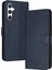 Toka Pu ile Samsung Galaxy M55 Kickstand Saf Renk Için Flip Case (Yurt Dışından) 1