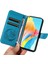 Kredi Kartı Yuvası Kabartmalı Kelebek El ile Oppo A78 4g Için Flip Case (Yurt Dışından) 3