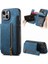 IPhone 14 Için Kılıf Katlanabilir Arka Kapak Standı Fonksiyonu Vintage Fermuar Cüzdan (Yurt Dışından) 1