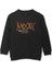 Gotik Meow Boomber Baskılı Çocuk Sweatshirt Siyah Sweat 1