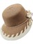 Kadın Organik Hasır Yazlık Cloche Şapka 1