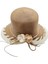 Kadın Organik Hasır Yazlık Cloche Şapka 3