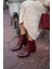 Bordo Kadın Bot&Bootie 1