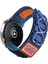 Casesuar Galaxy Watch 46MM KRD - 112 22MM Orbital Örgülü Halat Tasarımlı Naylon Kumaş Hasır Kordon - Mavi 3
