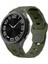 Casesuar Galaxy Watch 6 40MM KRD - 116 20MM Futbol Desenli Spor Tasarımlı Silikon Kordon - Koyu Yeşil 1
