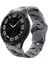 Casesuar Galaxy Watch 6 40MM KRD - 116 20MM Futbol Desenli Spor Tasarımlı Silikon Kordon - Siyah - Gri 1
