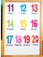 Manyetik Ingilizce Kelime Kartları Flashcards Sayılar / Numbers 11-20 1