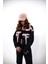 Pembe Peluş Detaylı Crop Oversize Kot Ceket 2