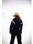 Pembe Peluş Detaylı Crop Oversize Kot Ceket 3