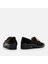 01Ayh290990A100 Deri Siyah Kadın Loafer 5