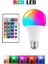10 W Rgb Led Ampul Kumandalı Renk Değiştiren Ampul 16 Renk White E27 Duy 220 Volt 1