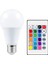 10 W Rgb Led Ampul Kumandalı Renk Değiştiren Ampul 16 Renk White E27 Duy 220 Volt 2