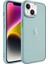 iPhone 14 Plus - Uyumlu Buzlu Sert Pc Appfube May Kapak-Mavi 1