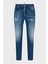 Logolu Streç Pamuklu Slim Fit Jeans Erkek Kot Pantolon S71LB1384 S30342 470 5