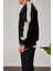 College Yakası Fermuarlı Siyah Sweatshirt 2